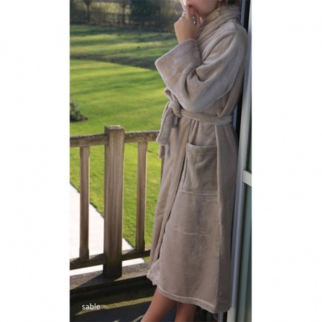 Peignoir Microfibre Sable
