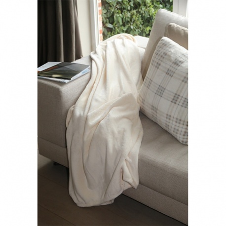 Plaid Microfibre Uni Beige