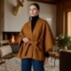 Tissu Caban Uni Camel