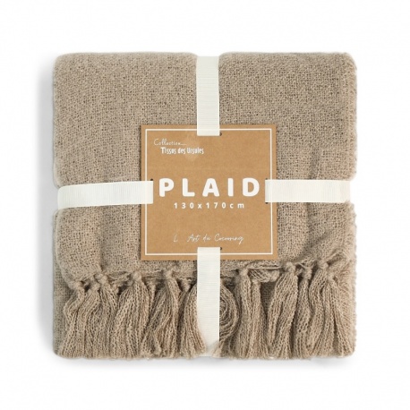 Plaid Juliette Taupe