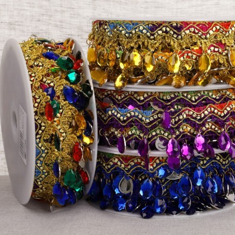 Frange perles