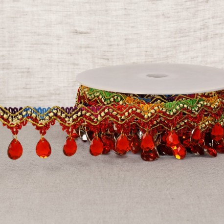 Frange perles