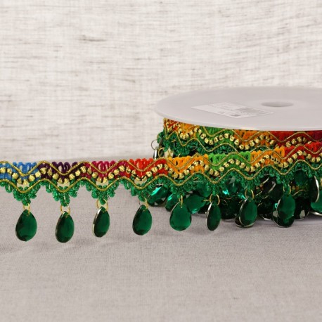 Frange perles