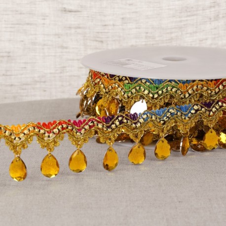 Frange perles