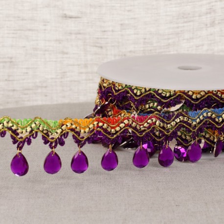 Frange perles