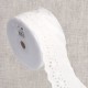Broderie fleurs ajourées  Blanc