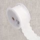 Broderie fleurs  Blanc