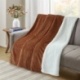 Plaid Jules Sherpa Côtelé Caramel