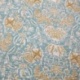 Tissu Blockprint Imprimé Tampons Mains Matelassé Double Face Rouge Bleu clair