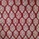 Tissu Blockprint Imprimé Tampons Mains Matelassé Double Face Rouge Bleu clair