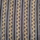 Tissu Blockprint Imprimé Tampons Mains Matelassé Double Face Ecru Marron