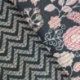 Tissu Blockprint Imprimé Tampons Mains Matelassé Double Face Vert sapin