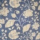 Tissu Blockprint Imprimé Tampons Mains Matelassé Double Face Rouge Bleu