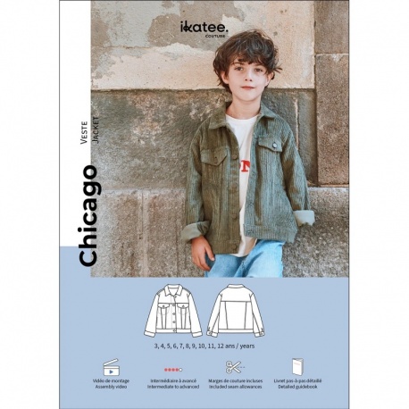 Patron Chicago Kids - Veste Enfant
