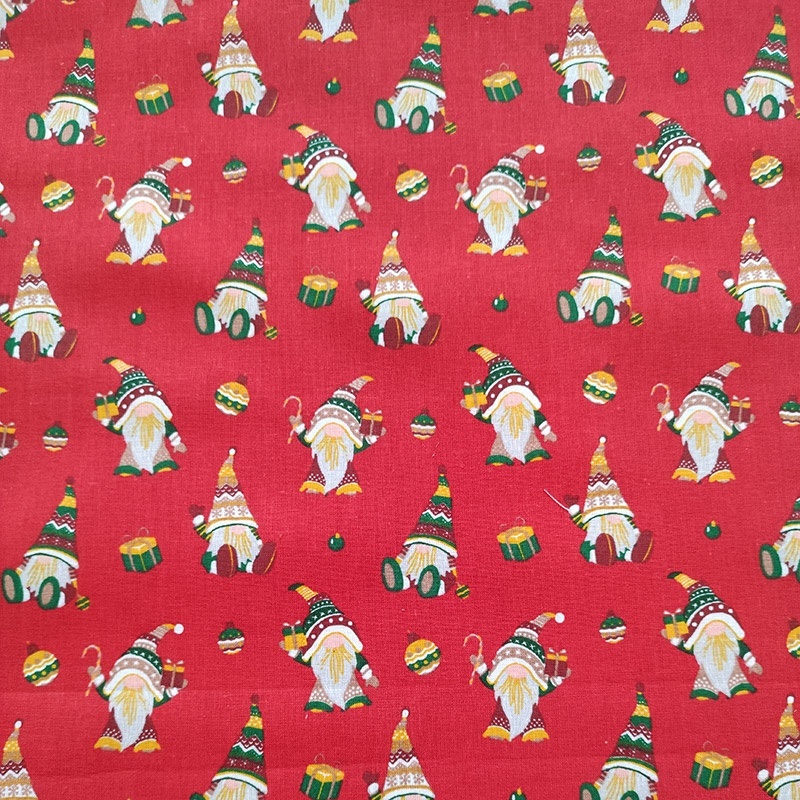Tissu Coton Imprimé Frodon Rouge
