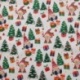 Tissu Coton Imprimé Gnomes Blanc