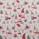 Tissu Coton Imprimé Lutin Blanc