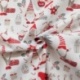 Tissu Coton Imprimé Lutin Blanc