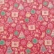 Tissu Coton Imprimé Petit Biscuit Rouge