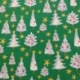 Tissu Coton Imprimé Solveig Vert 