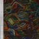Tissu Popeline de Viscose Imprimée Motif Feuille Abstrait