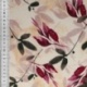 Tissu Popeline de Viscose Imprimée Motif Feuillage Fond Clair