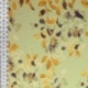Tissu Popeline de Viscose Imprimée Motif Floral Jaune