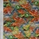 Tissu Popeline de Viscose Imprimée Motif Abstrait Multicolore