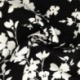 Tissu Viscose Crêpe Pommier Japonais Noir