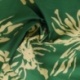 Tissu Popeline Fleurs Vert