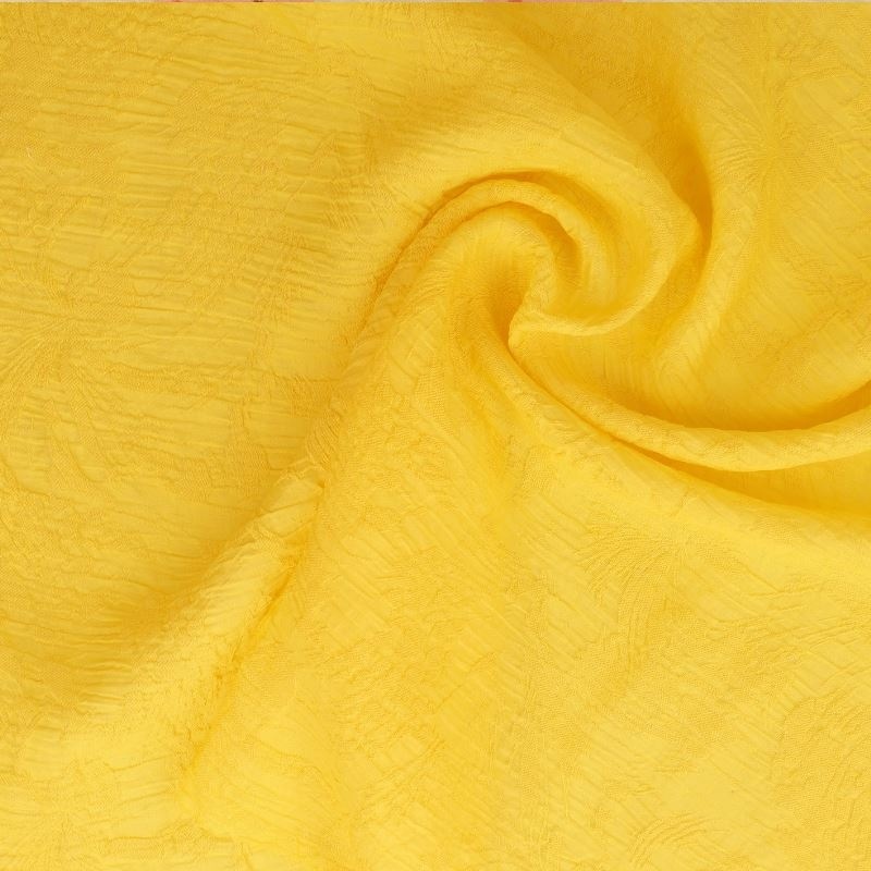 Tissu Jacquard Jaune