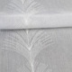 Tissu Plume Etamine Brodée Blanc 