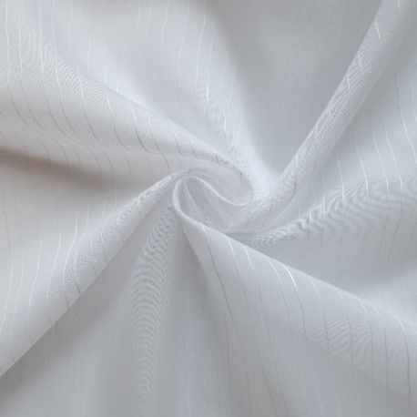 Tissu Voile Fileté Andrea Blanc