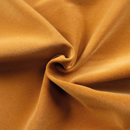 Tissu Fausse Fourrure Rase Chamois Ocre