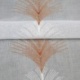 Tissu Plume Etamine Brodée Brique