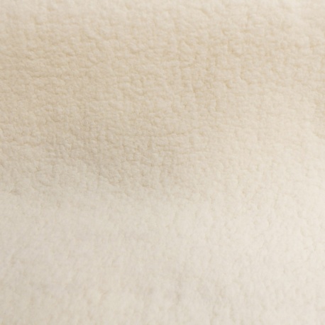 Tissu Sherpa Bouclette Mouton Blanc Cassé