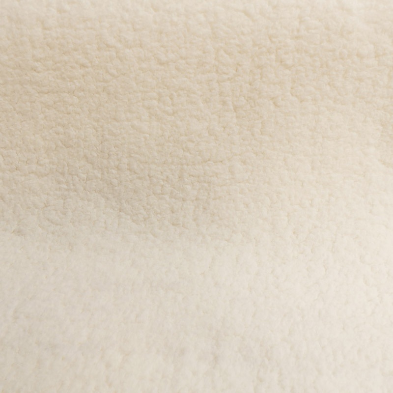 Tissu Sherpa Bouclette Mouton Blanc Cassé