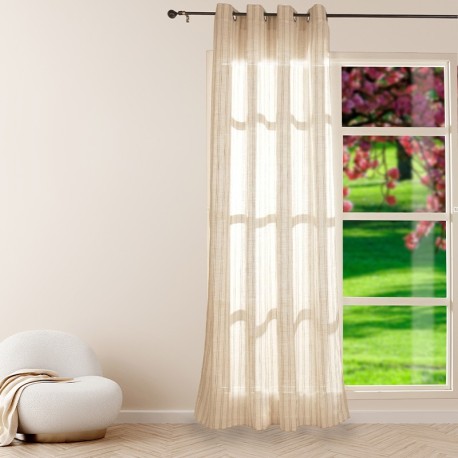 Rideau cabrera 140x240  Beige pierre - 