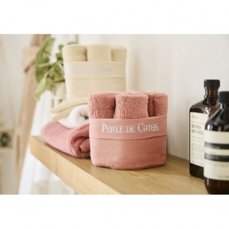 Panier 6 Serviettes Invité Blush 