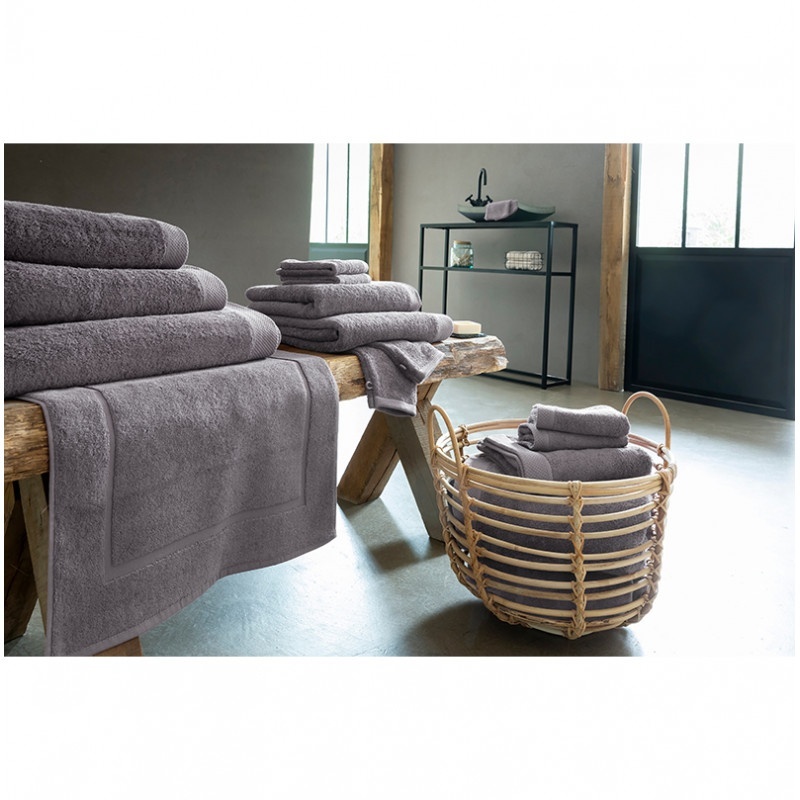 Linge de Toilette Uni Gris Perle 
