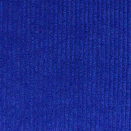 Tissu Velours Côtelé Huggy Bleu Roy