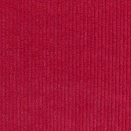 Tissu Velours Côtelé Huggy Tomate