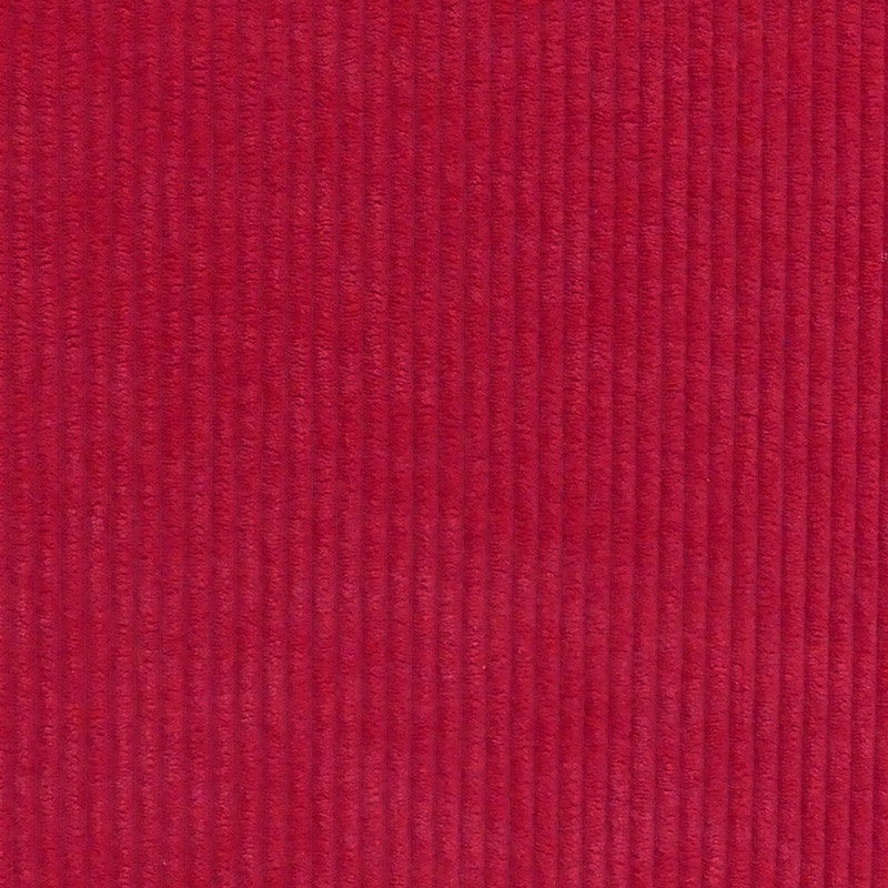 Tissu Velours Côtelé Huggy Tomate