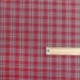 Tissu Toile Chemise Carreaux Rouge