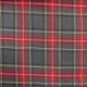Tissu Toile Chemise Carreaux Gris Rouge