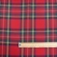 Tissu Toile Chemise Carreaux Rouge Vert