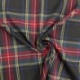 Tissu Toile Chemise Carreaux Marine Jaune Rouge