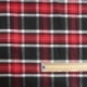 Tissu Toile Chemise Flanelle Rouge