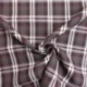 Tissu Toile Chemise Carreaux Marron Rouge