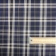 Tissu Toile Chemise Carreaux Bleu Marine